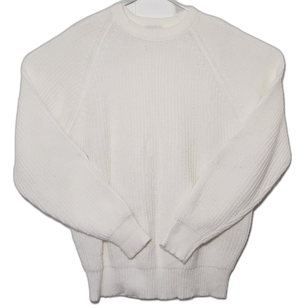Vintage Sweater The Men's Store at Sears Mens XL Crewneck Pullover White